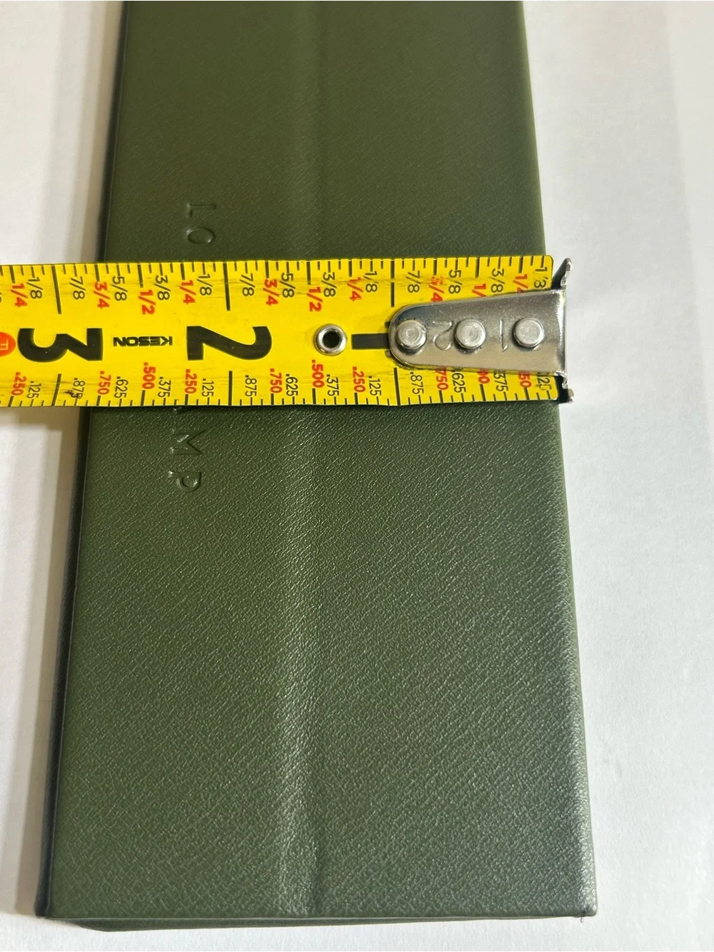 Longchamp Olive Green Leather Folded Wallet